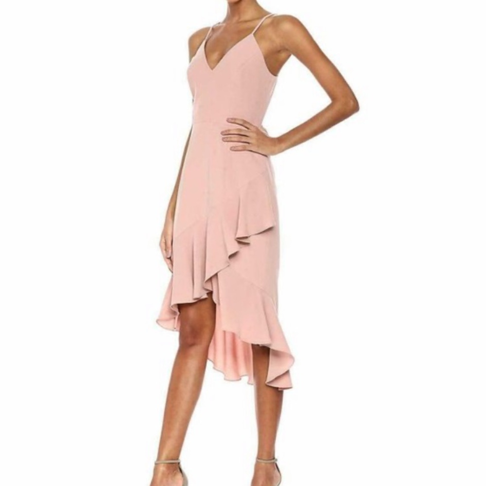 Dress the Population Pink Midi Dress